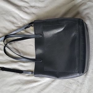 Madewell- The Zip-Top Medium Transport Tote,  black